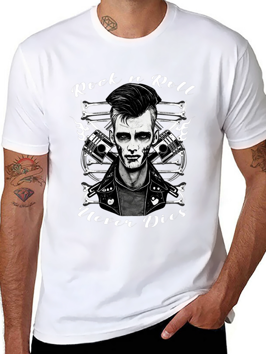 Rock n Roll Never Dies Graphic Tee