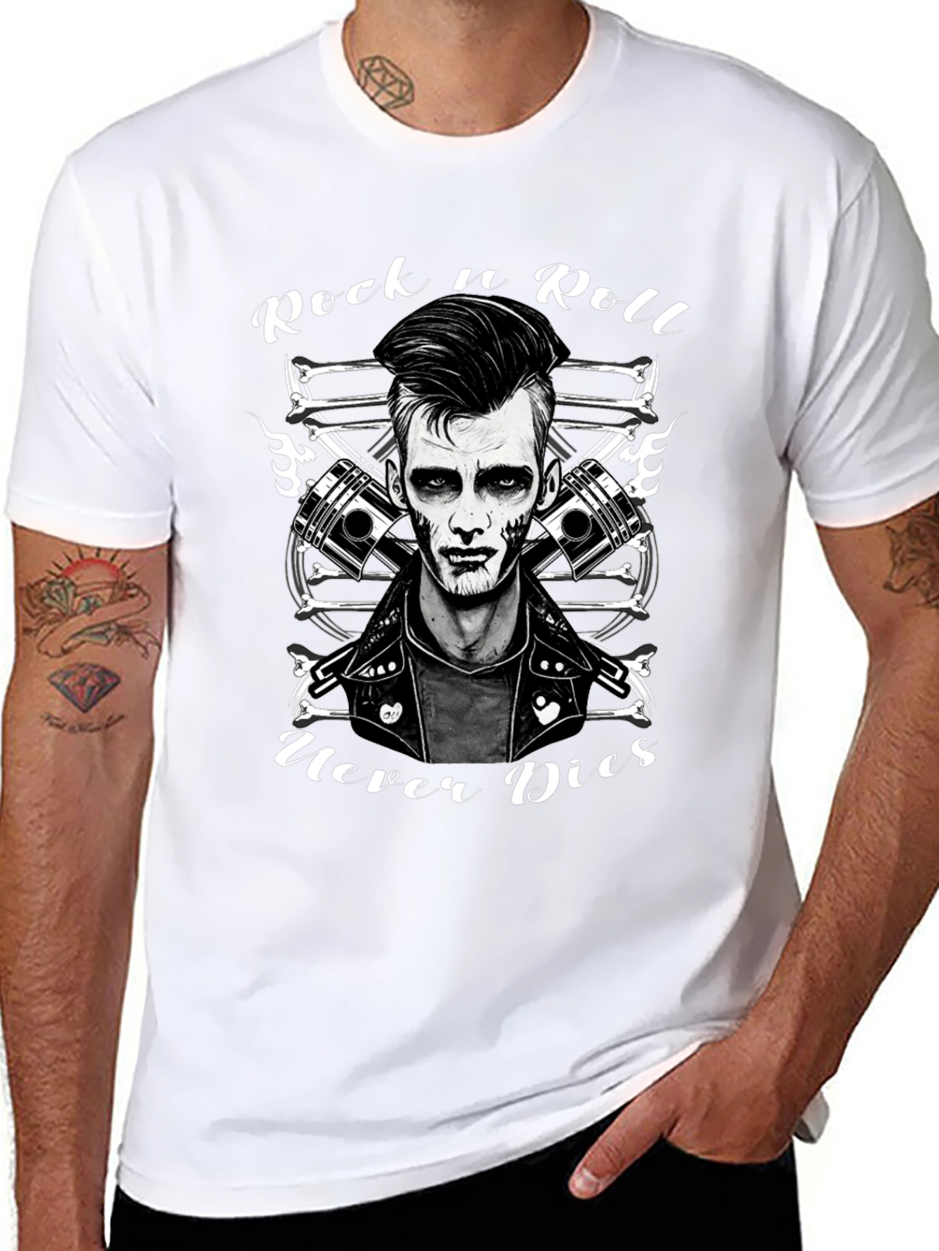 Rock n Roll Never Dies Graphic Tee