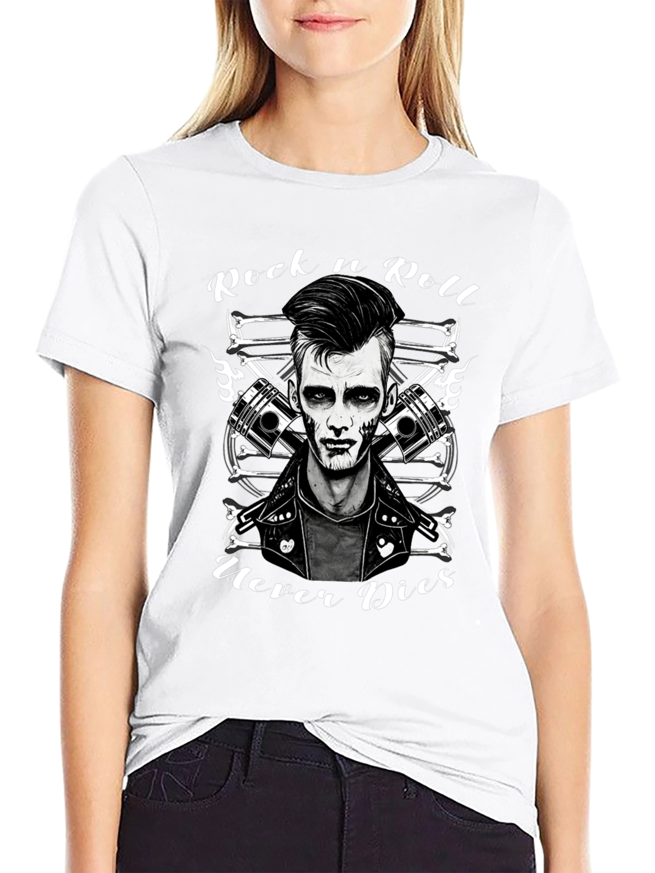 Rock n Roll Never Dies Graphic Tee