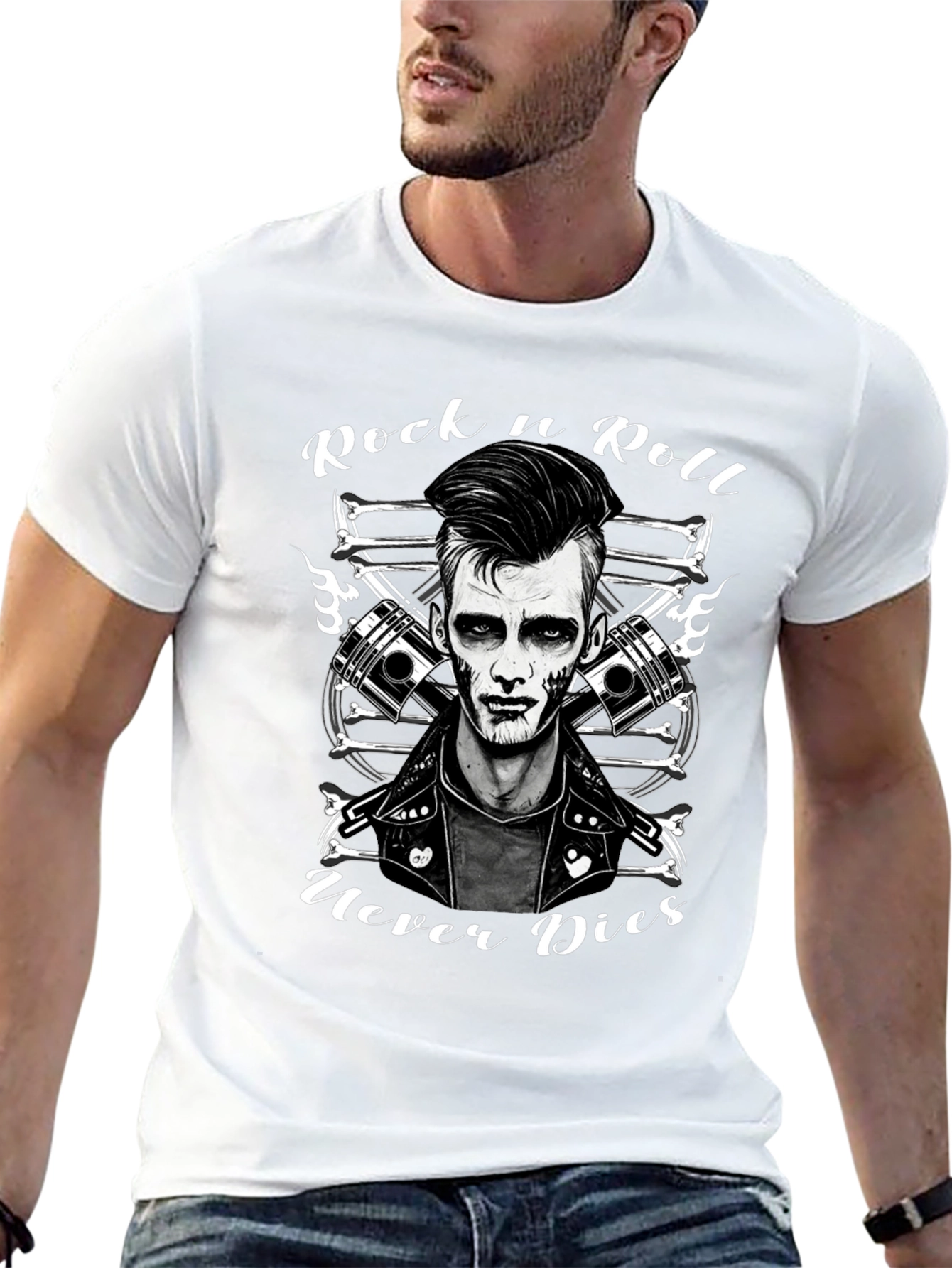 Rock n Roll Never Dies Graphic Tee