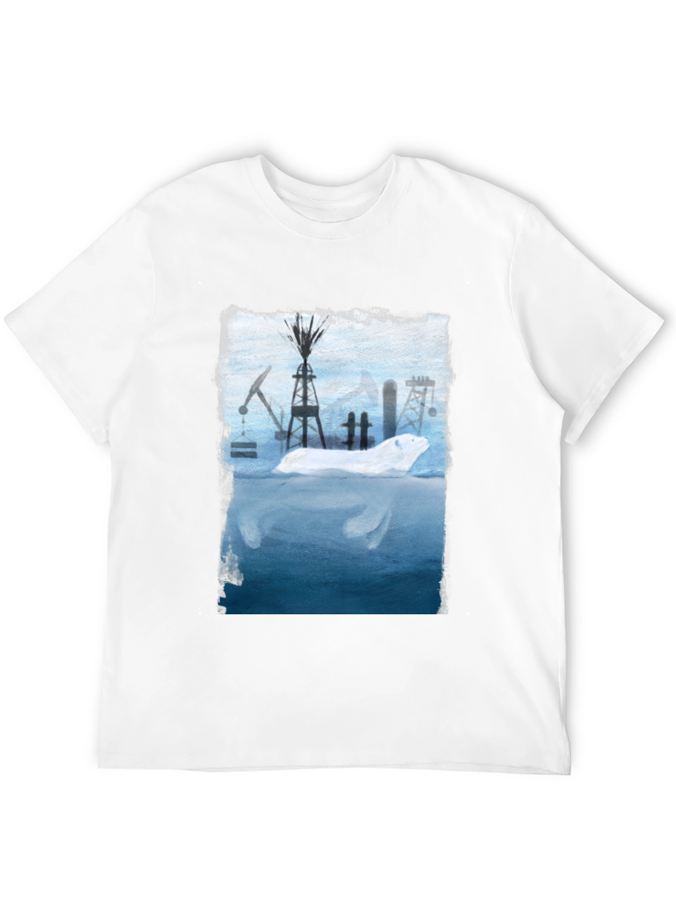 Polar Bear Oil Field Graphic T-Shirt