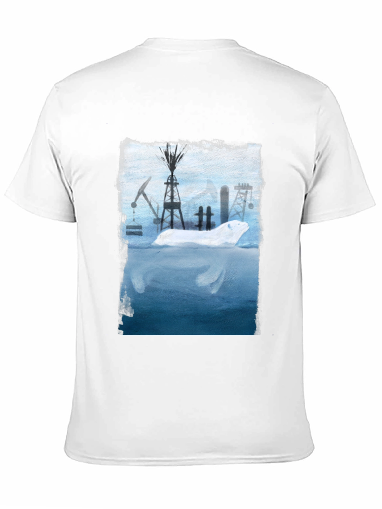 Polar Bear Oil Field Graphic T-Shirt