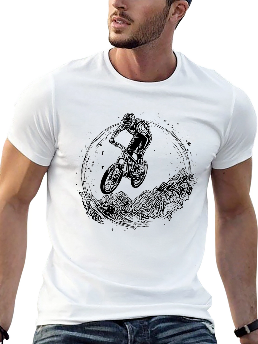 Mountain Biker Graphic Tee - Adventure Ready