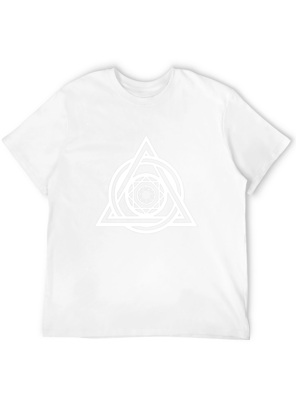 Geometric Print Black T-Shirt