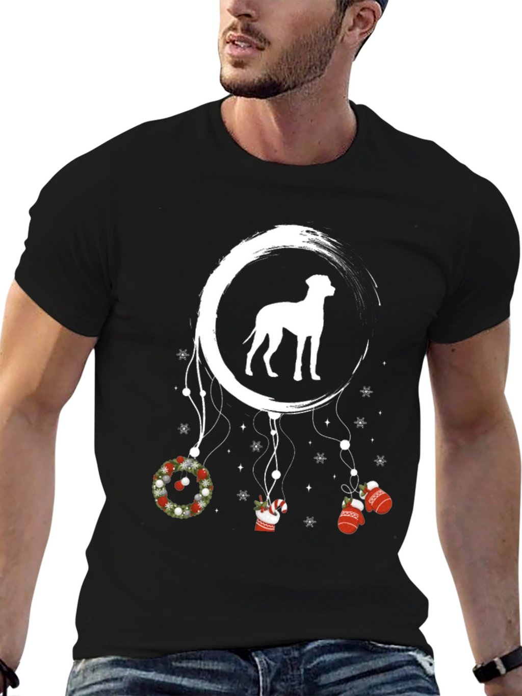 Dog Christmas Dreamcatcher Tee