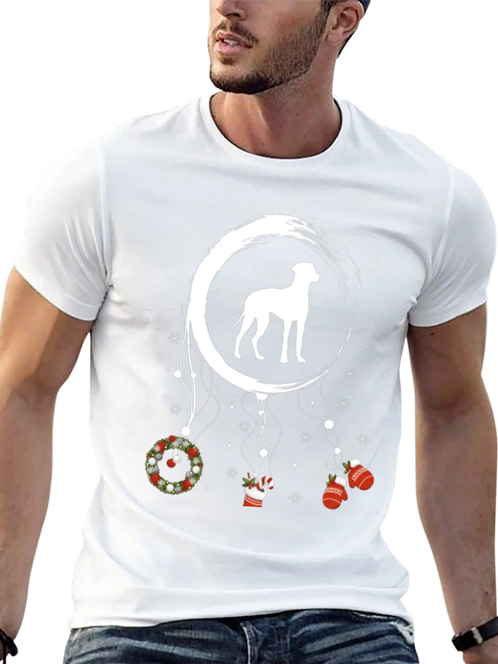 Dog Christmas Dreamcatcher Tee