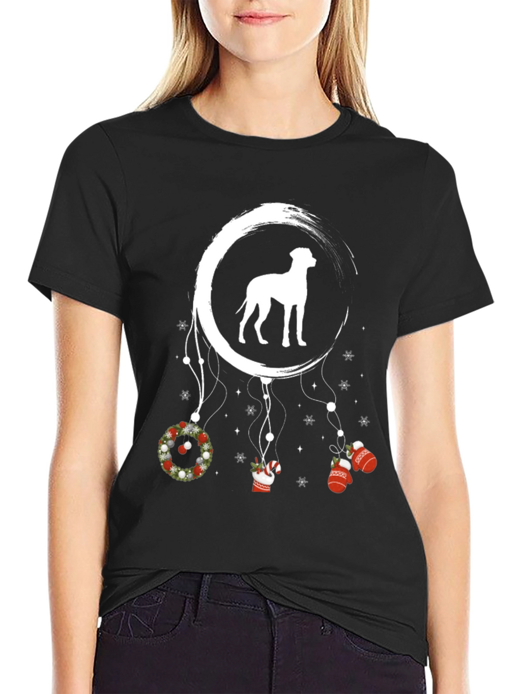 Dog Christmas Dreamcatcher Tee