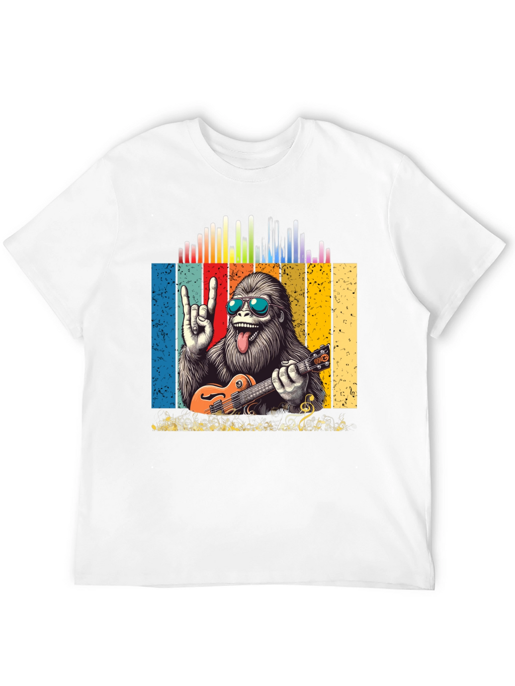 Rockin Yeti Ukulele Player Graphic Tee