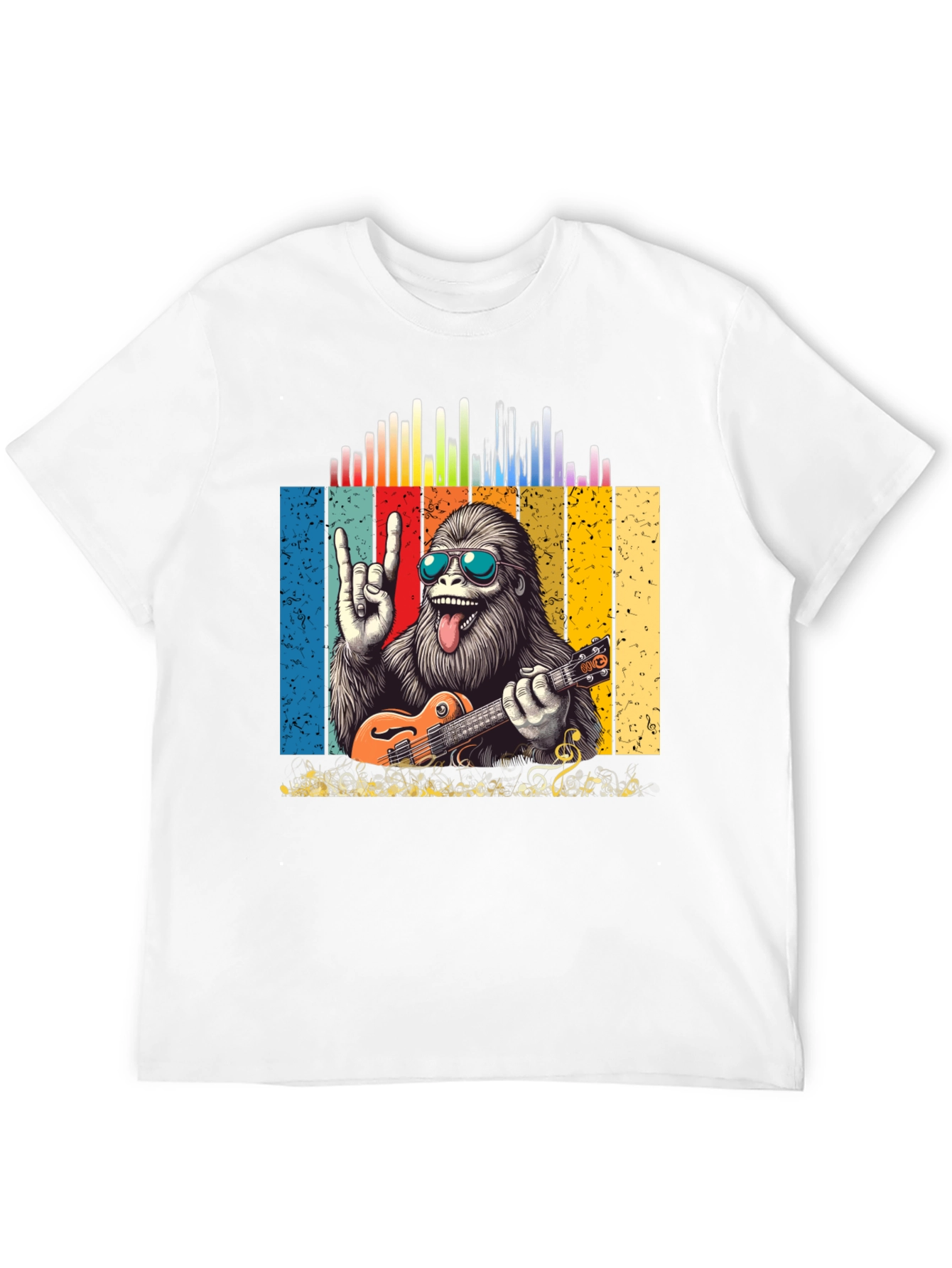 Rockin Yeti Ukulele Player Graphic Tee