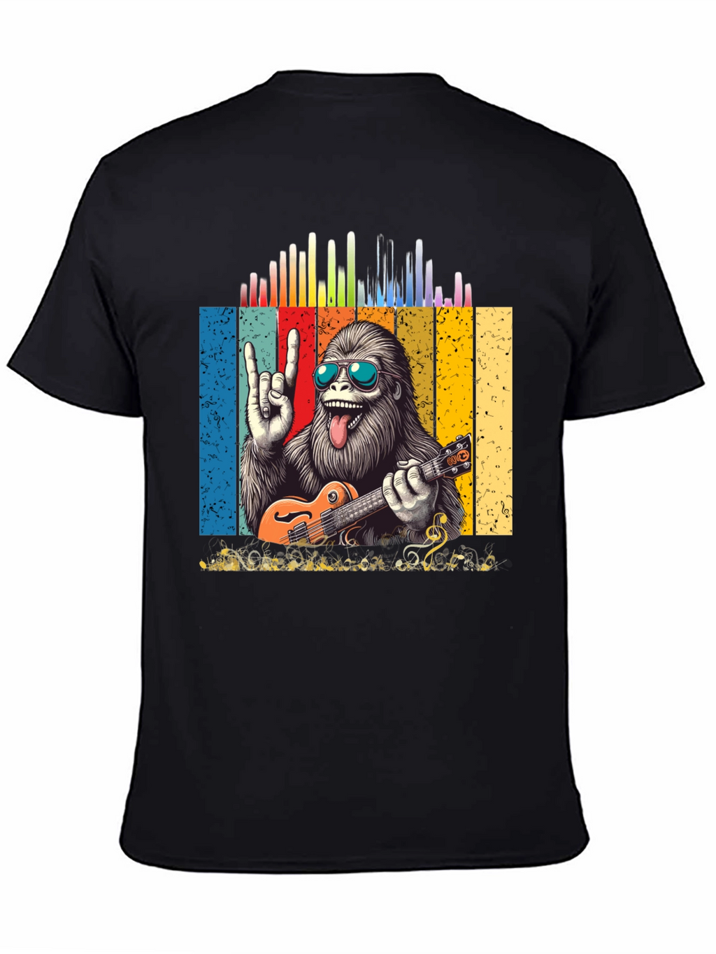 Rockin Yeti Ukulele Player Graphic Tee