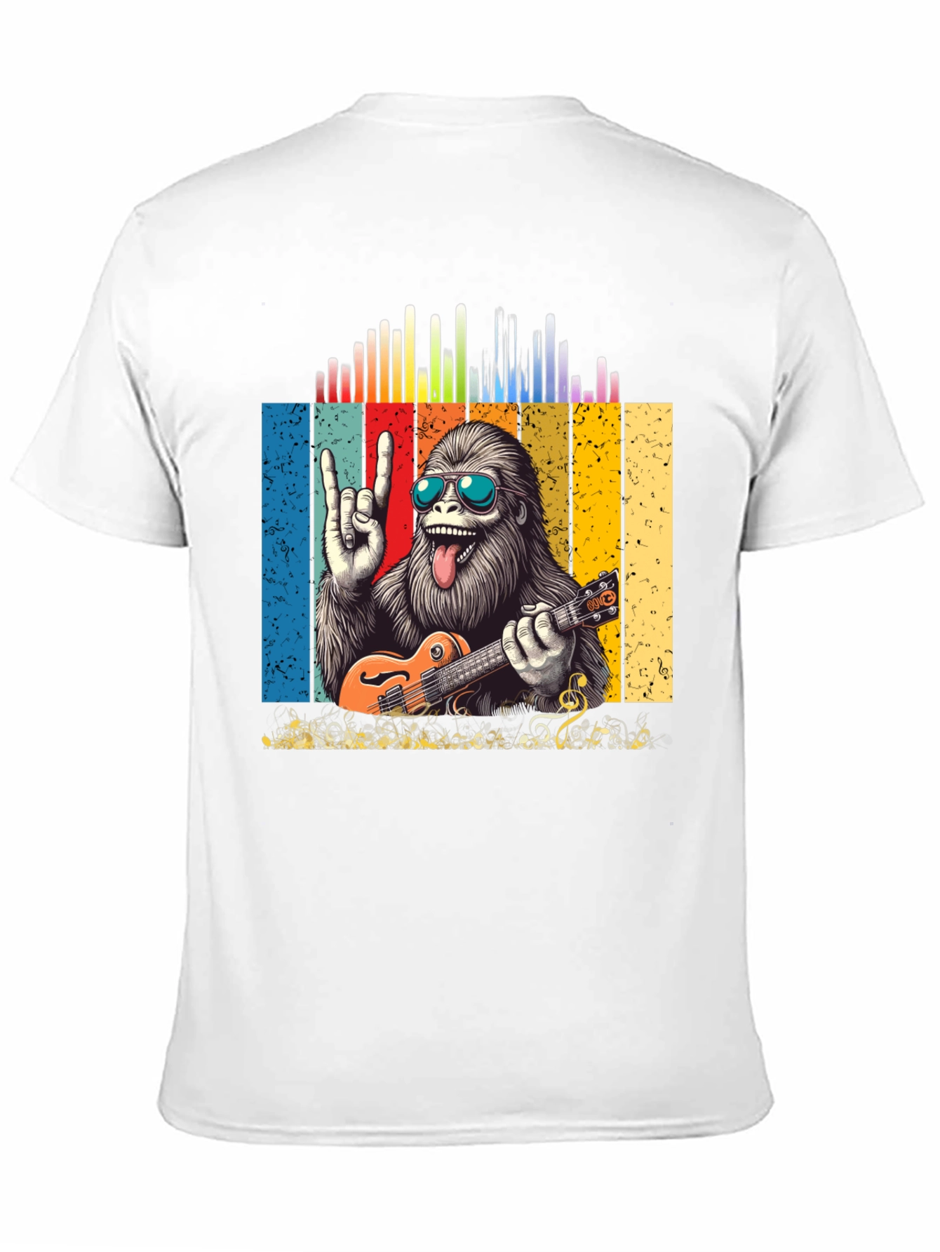 Rockin Yeti Ukulele Player Graphic Tee