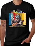 Rockin Yeti Ukulele Player Graphic Tee