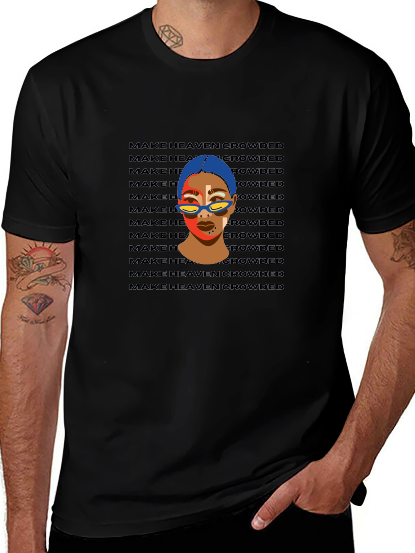 Trendy Make Heaven Crowded Graphic Tee - Unisex