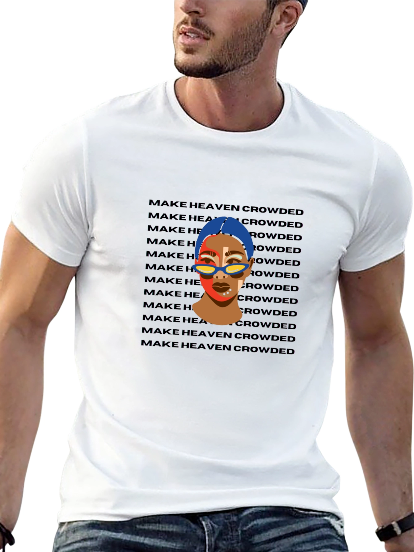 Trendy Make Heaven Crowded Graphic Tee - Unisex