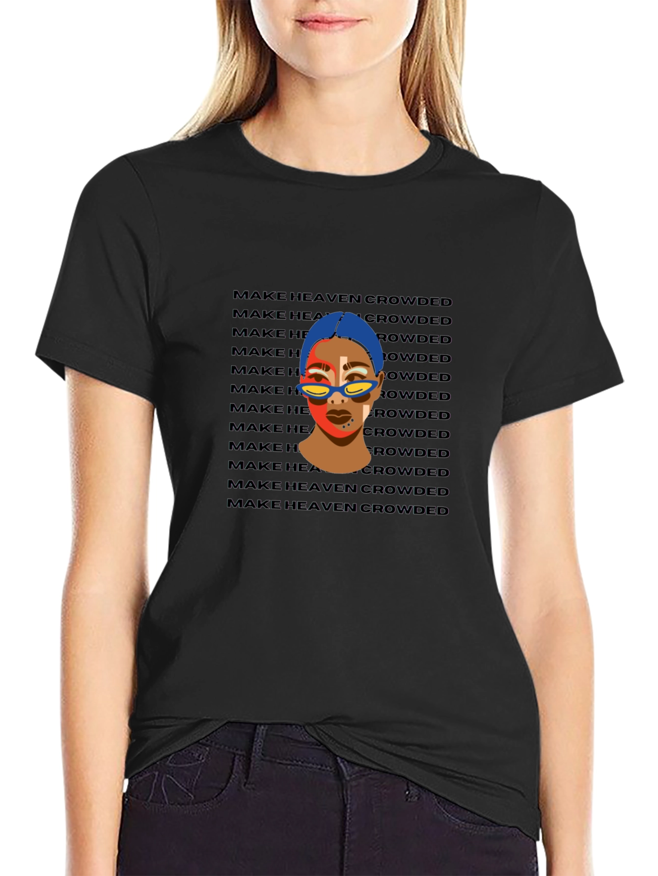Trendy Make Heaven Crowded Graphic Tee - Unisex