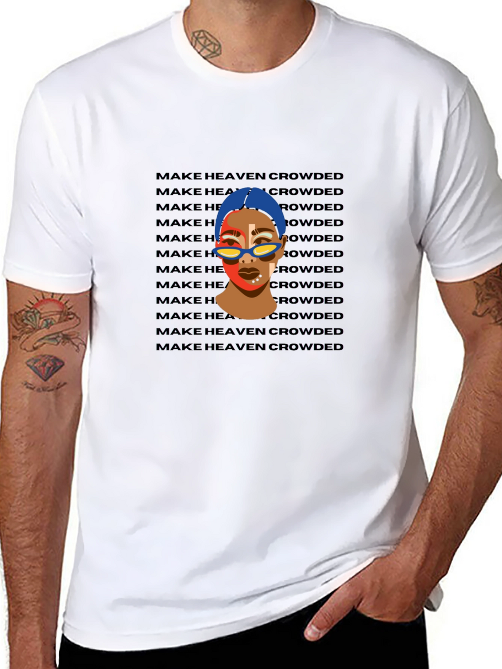 Trendy Make Heaven Crowded Graphic Tee - Unisex
