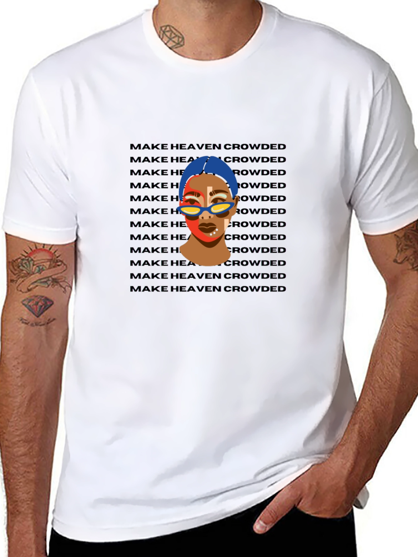 Trendy Make Heaven Crowded Graphic Tee - Unisex