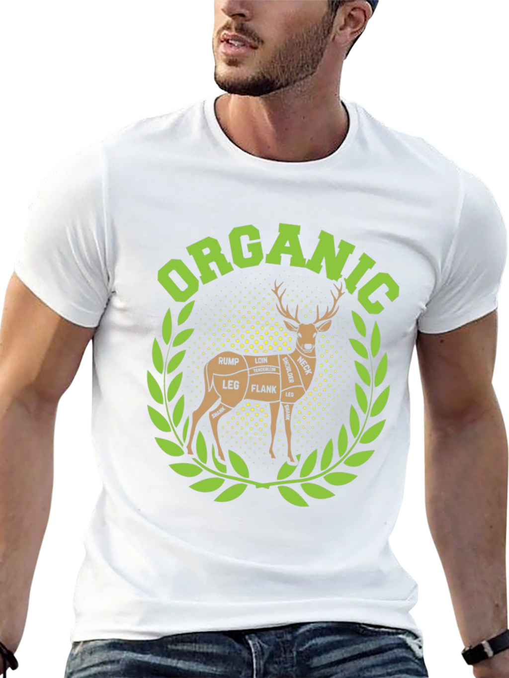 Organic Deer Meat Cut T-Shirt