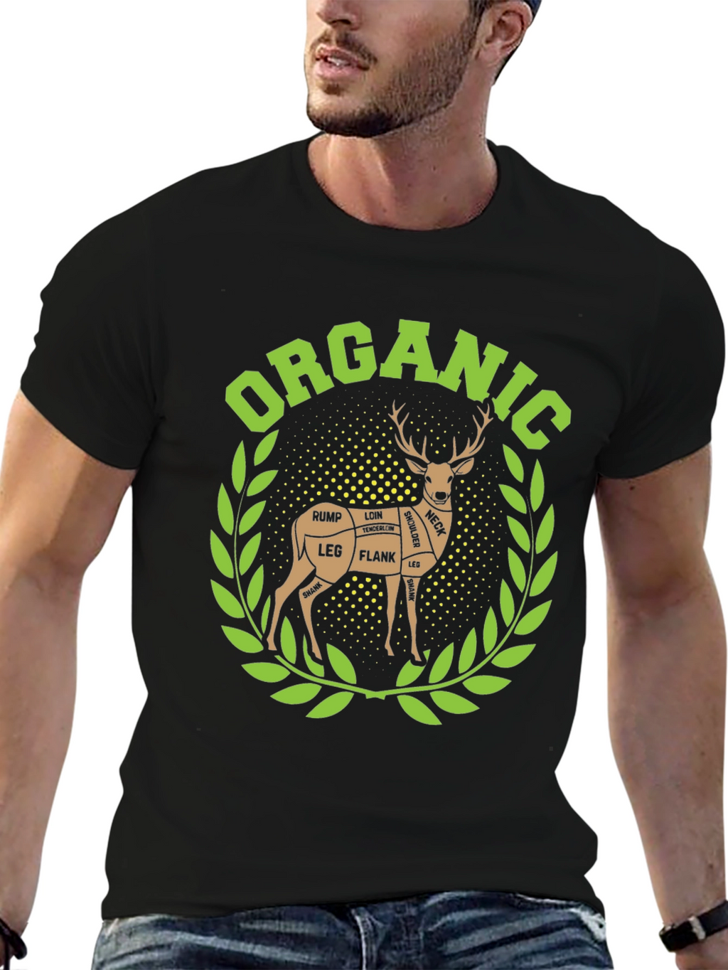 Organic Deer Meat Cut T-Shirt