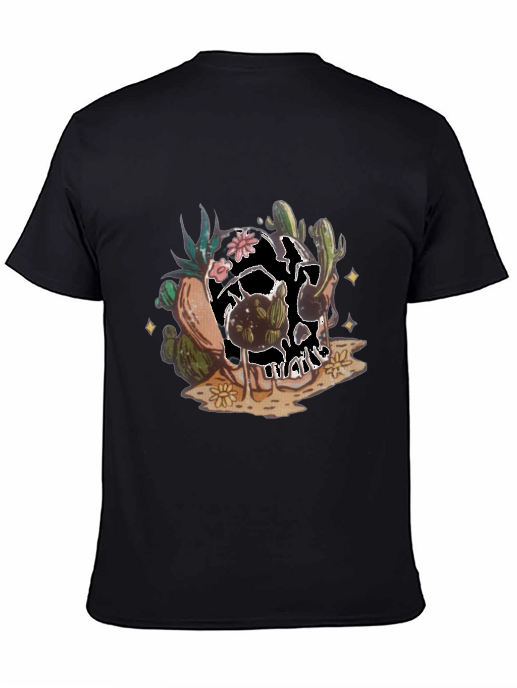 Cactus Skull Graphic Tee - Unique Desert Style