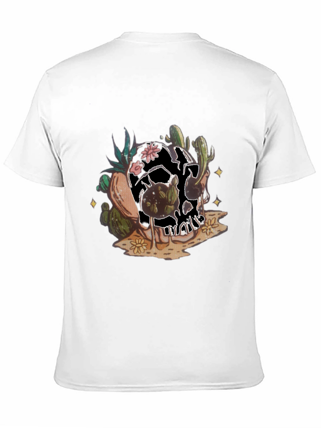 Cactus Skull Graphic Tee - Unique Desert Style