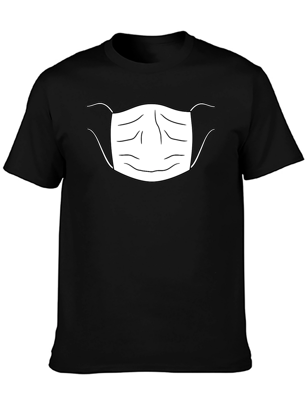 Face Mask Graphic T-Shirt Black Unisex
