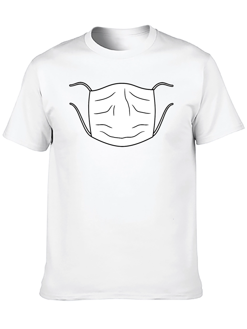 Face Mask Graphic T-Shirt Black Unisex