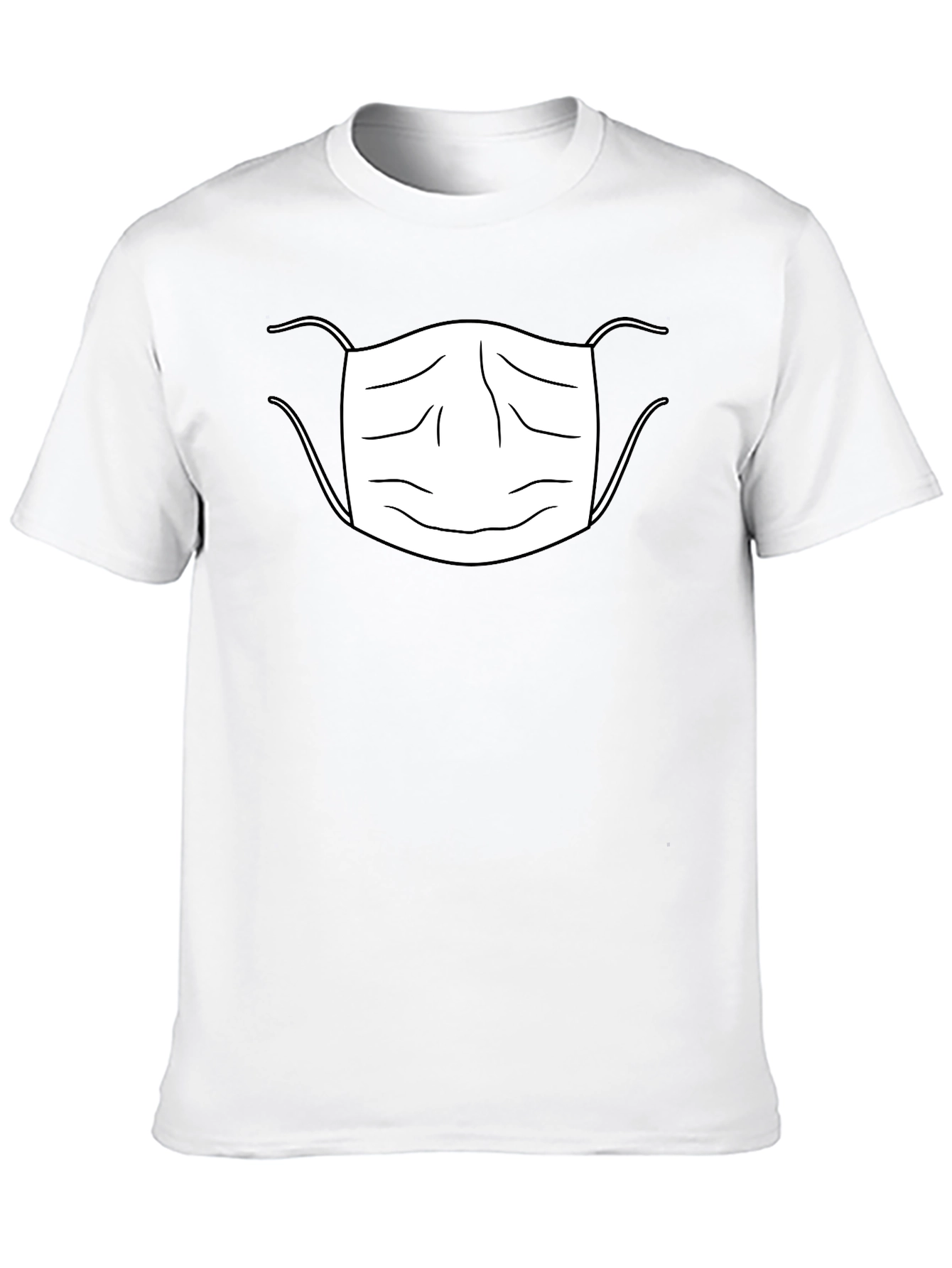 Face Mask Graphic T-Shirt Black Unisex