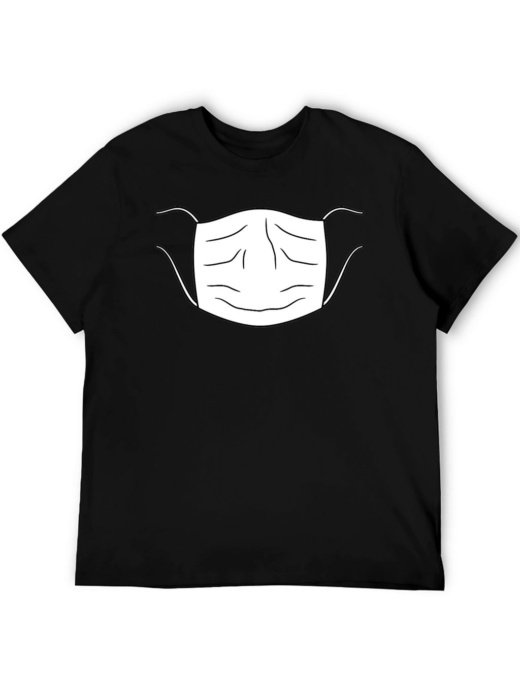 Face Mask Graphic T-Shirt Black Unisex