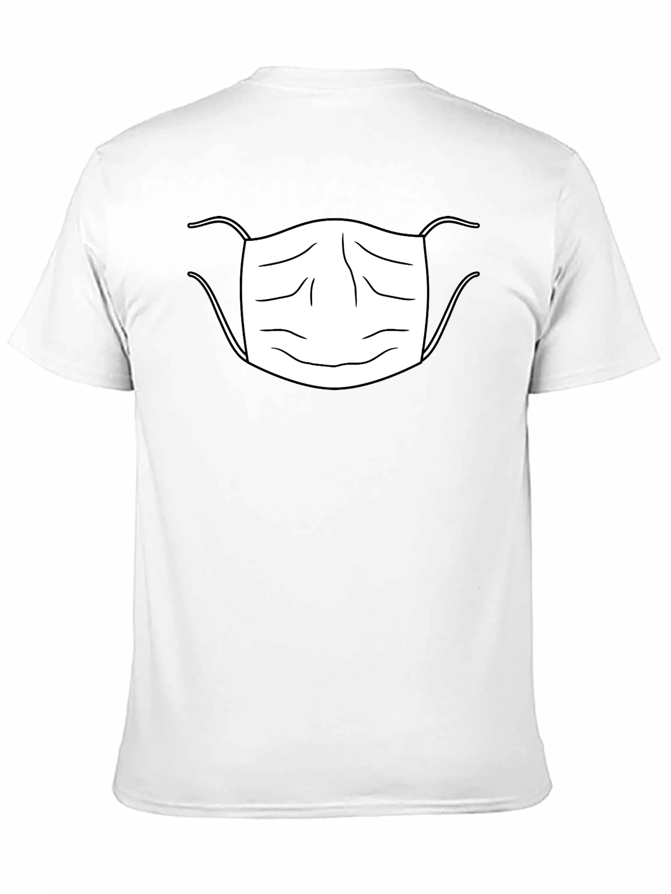 Face Mask Graphic T-Shirt Black Unisex