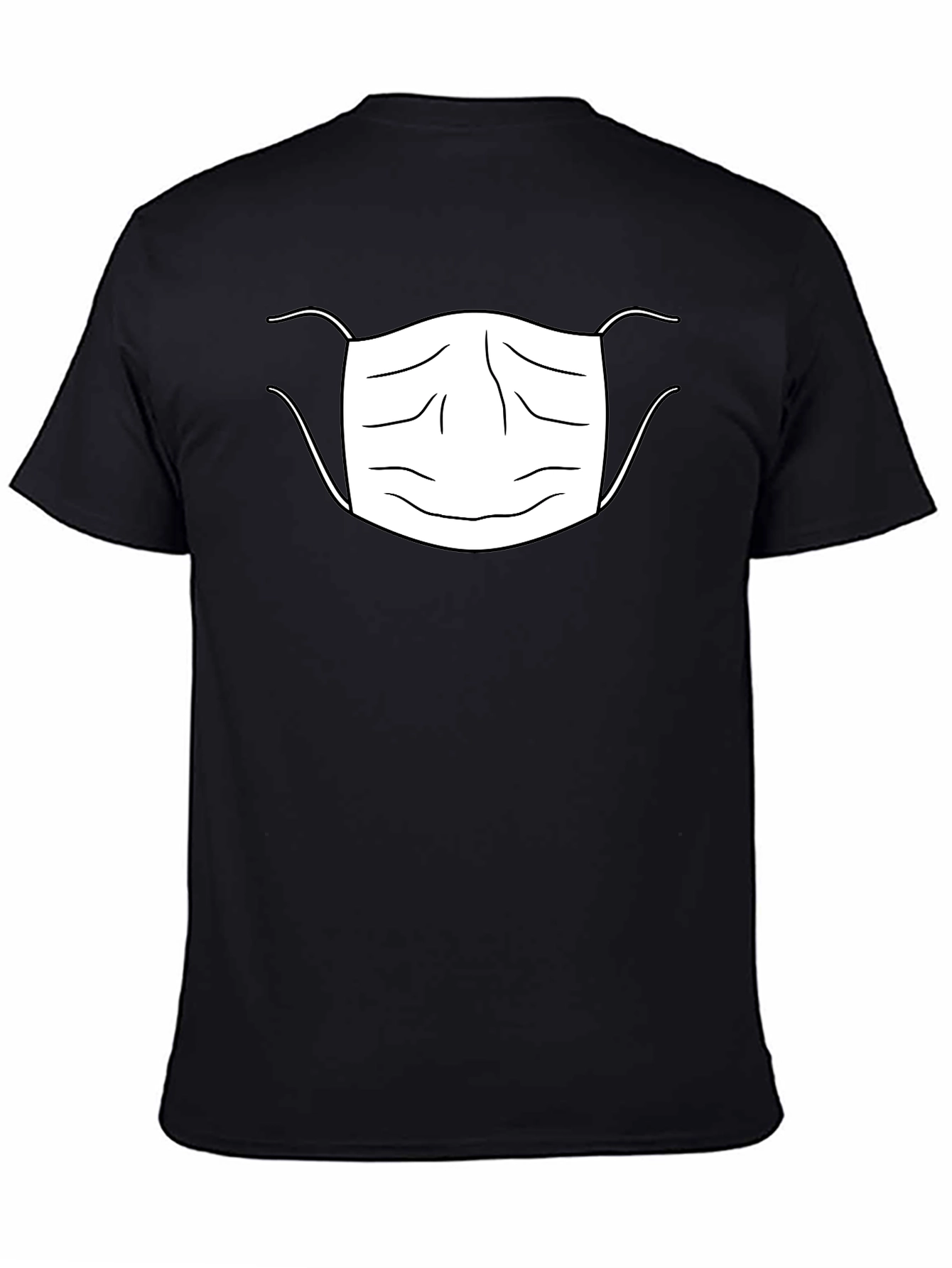 Face Mask Graphic T-Shirt Black Unisex