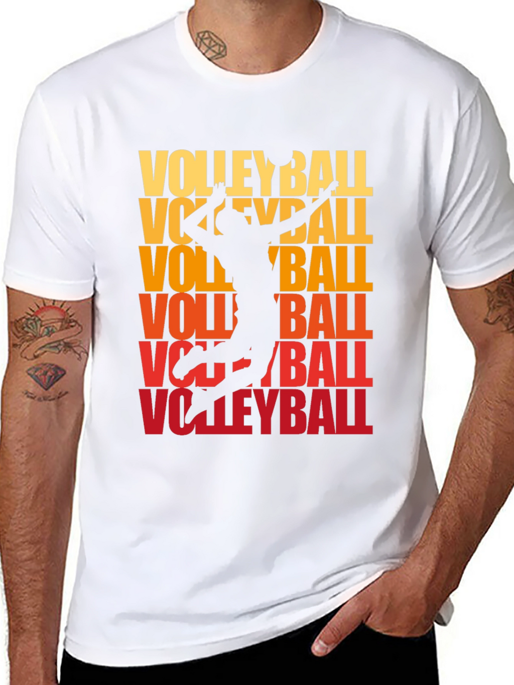 Volleyball Graphic Tee - Sporty Style