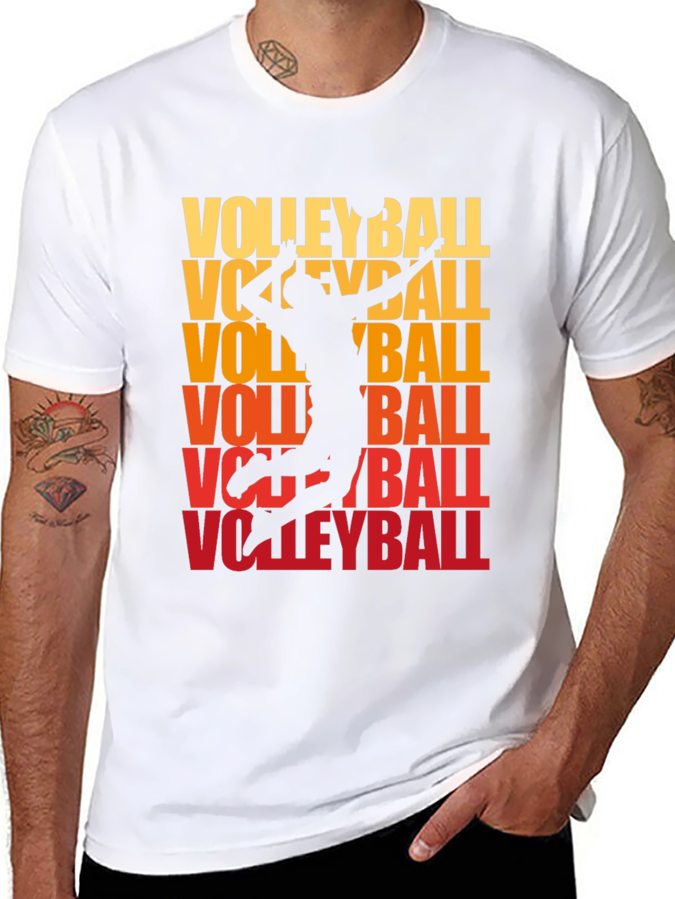 Volleyball Graphic Tee - Sporty Style