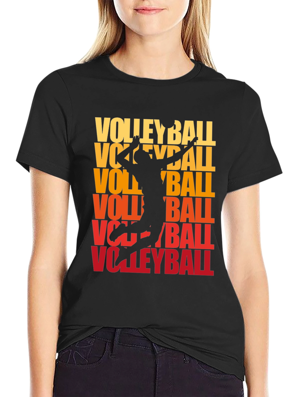 Volleyball Graphic Tee - Sporty Style