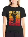Volleyball Graphic Tee - Sporty Style