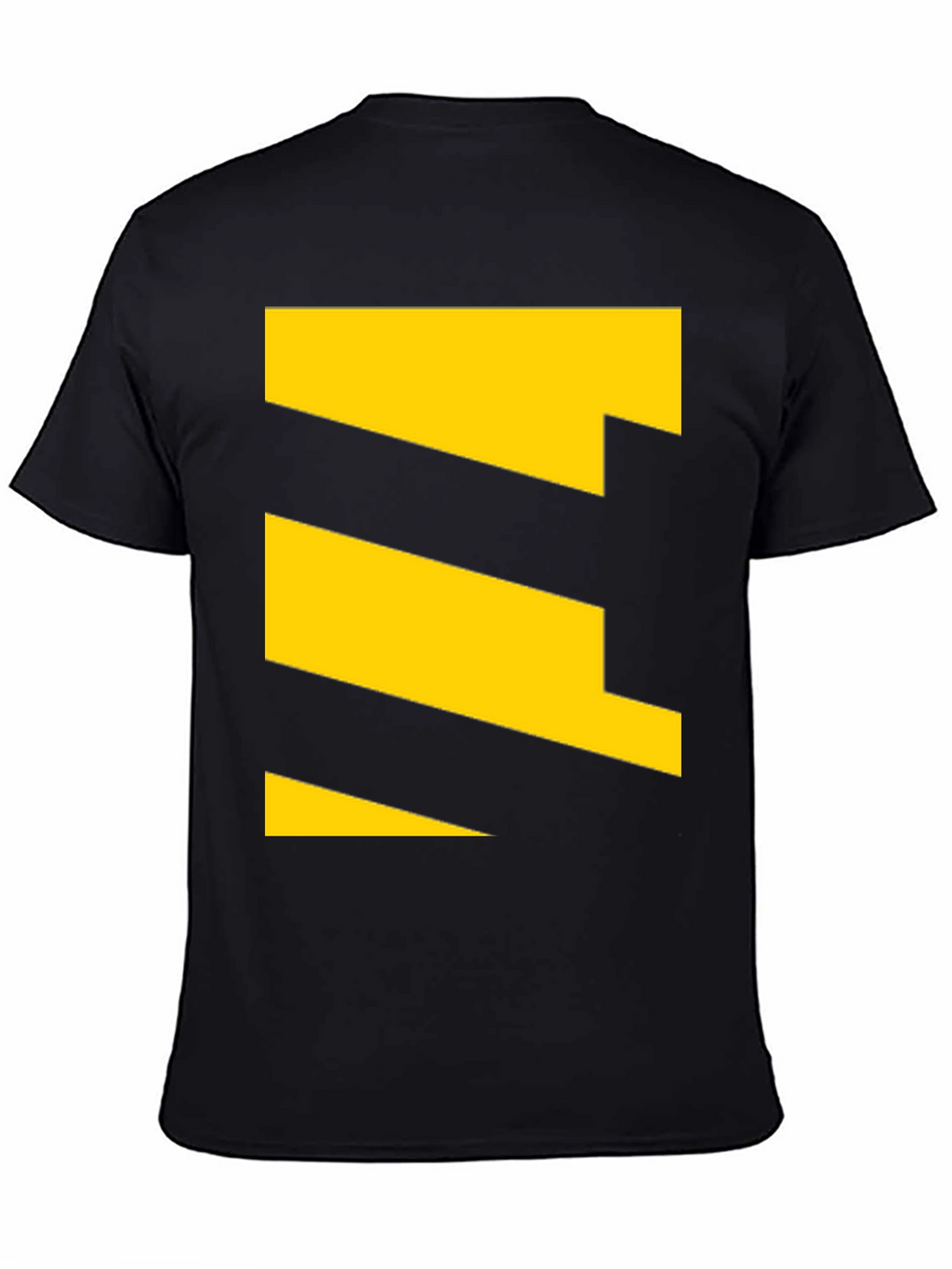 Geometric Yellow Pattern Tee - Modern Casual