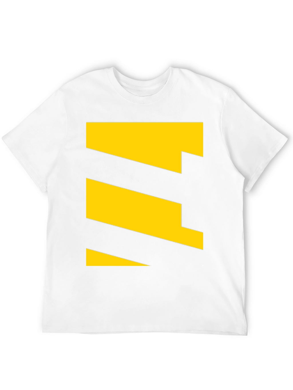 Geometric Yellow Pattern Tee - Modern Casual