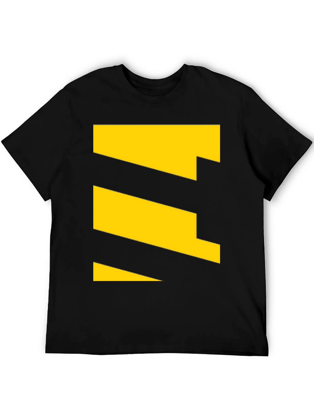 Geometric Yellow Pattern Tee - Modern Casual