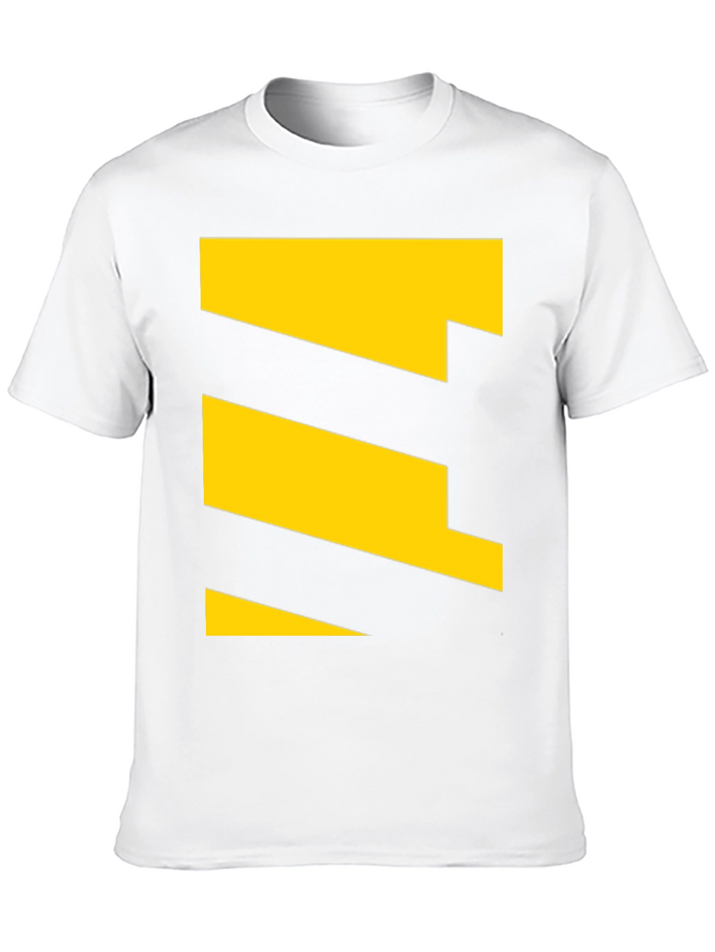 Geometric Yellow Pattern Tee - Modern Casual