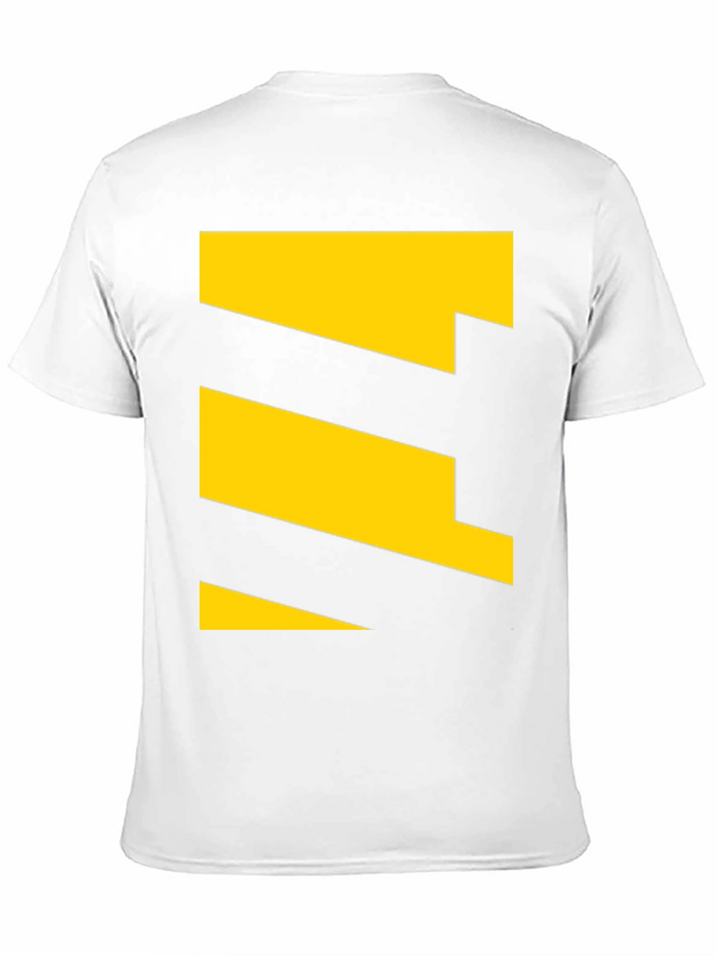Geometric Yellow Pattern Tee - Modern Casual