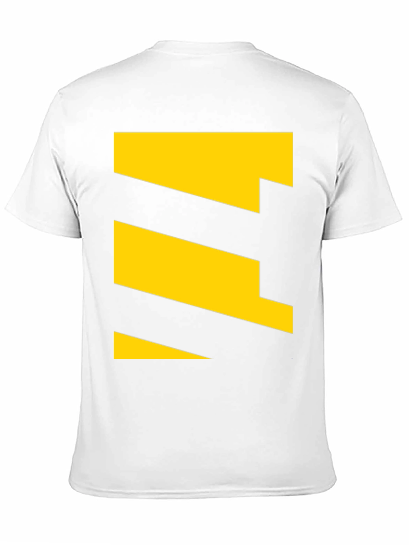 Geometric Yellow Pattern Tee - Modern Casual