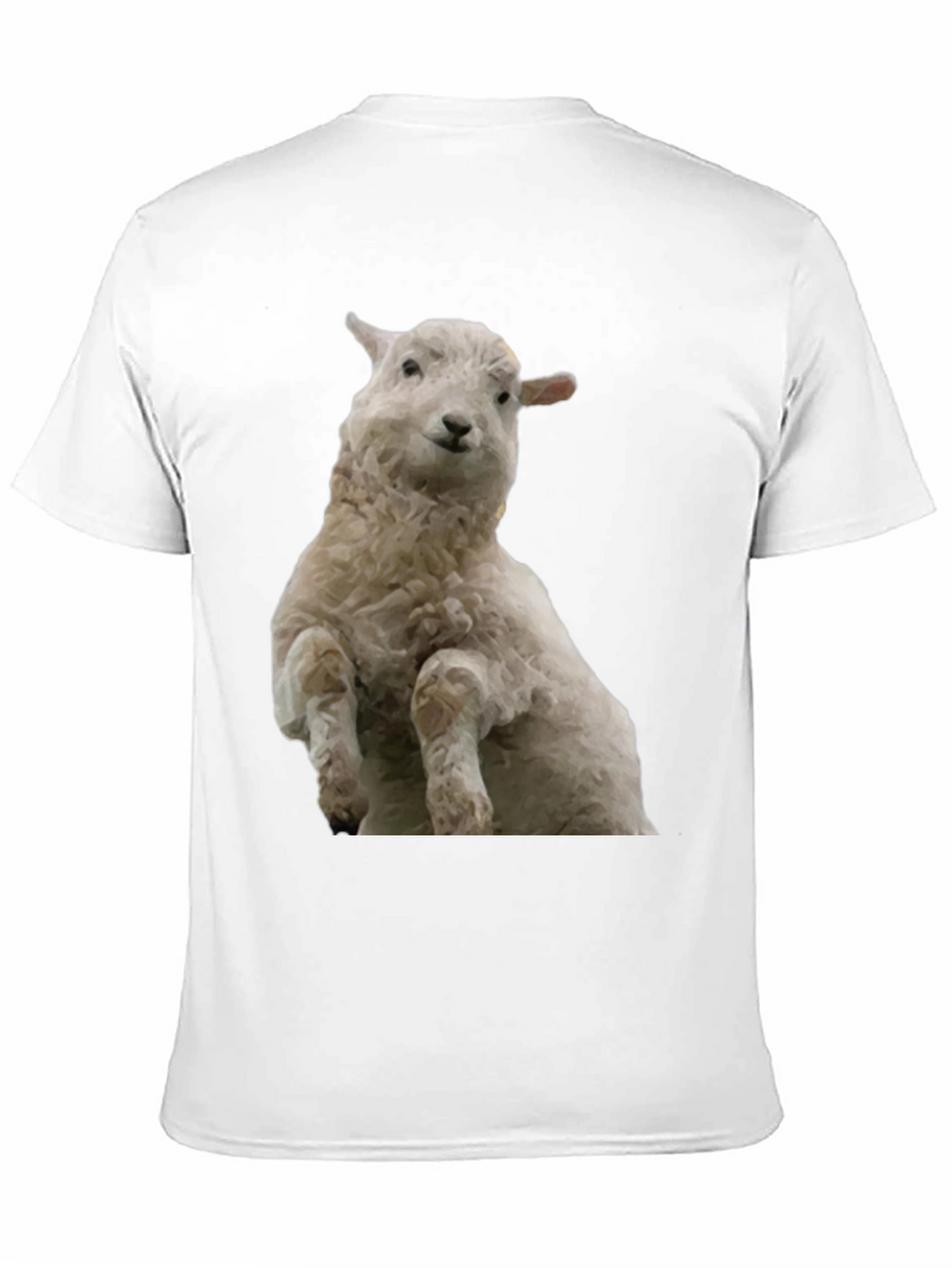 Black T-Shirt with Sheep Graphic