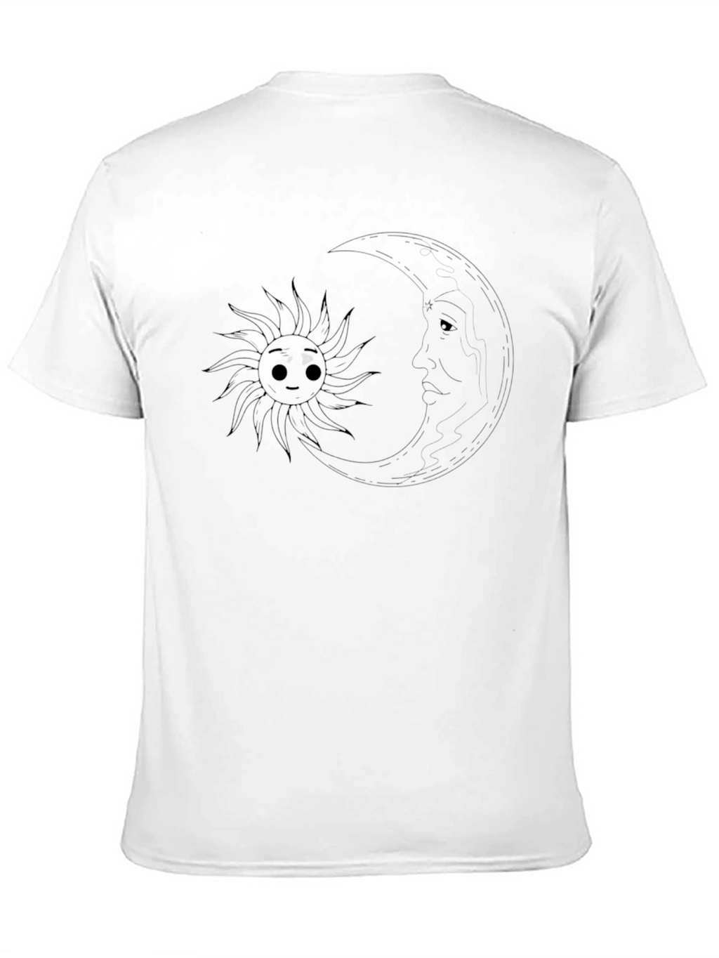 Mens Black Graphic Print Crew Neck T-Shirt