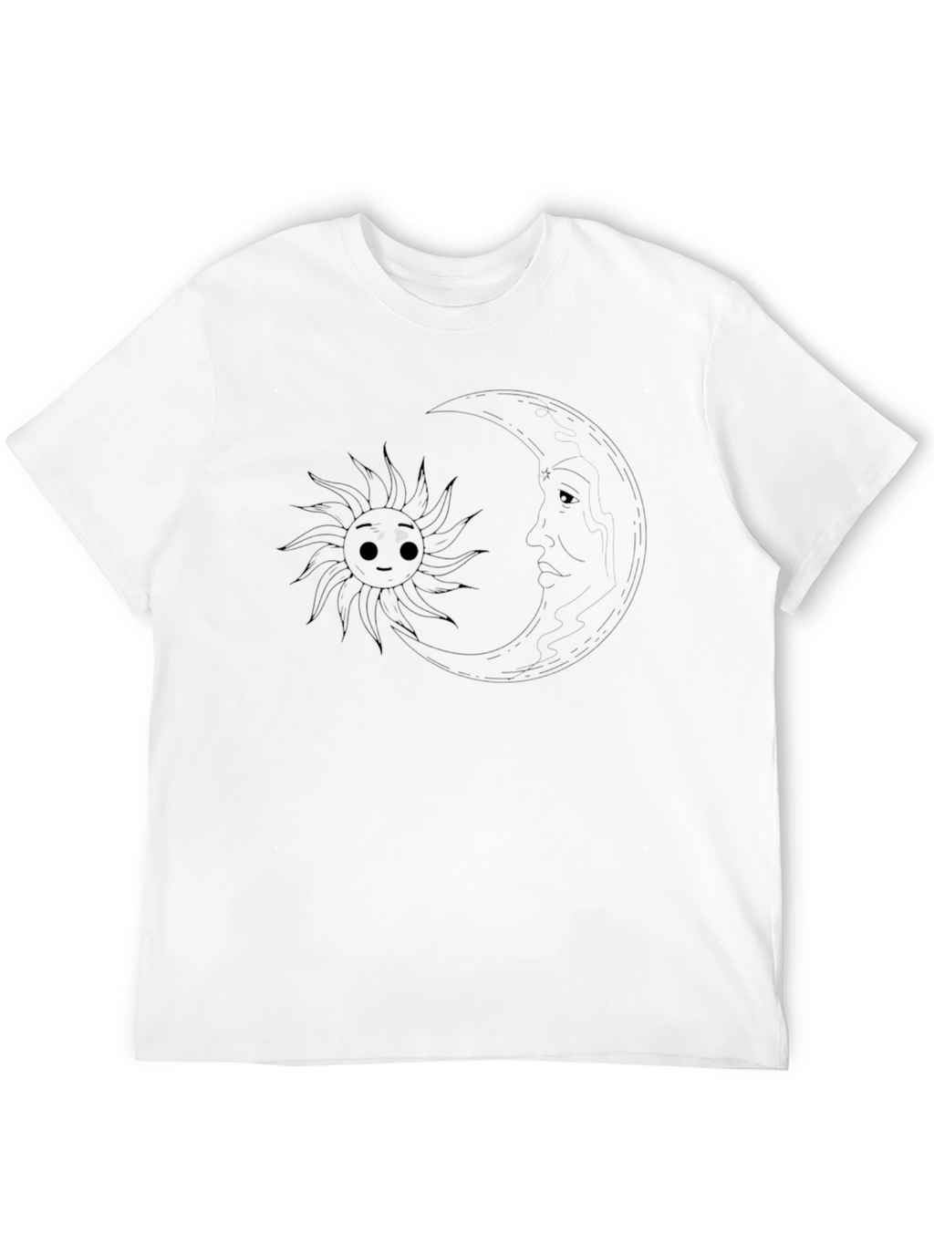 Mens Black Graphic Print Crew Neck T-Shirt