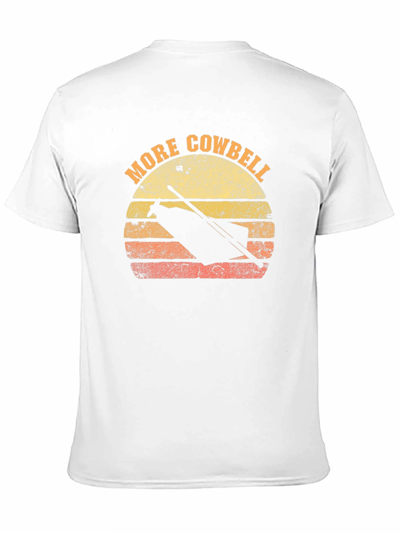 More Cowbell T-Shirt Retro Sunset Graphic Tee