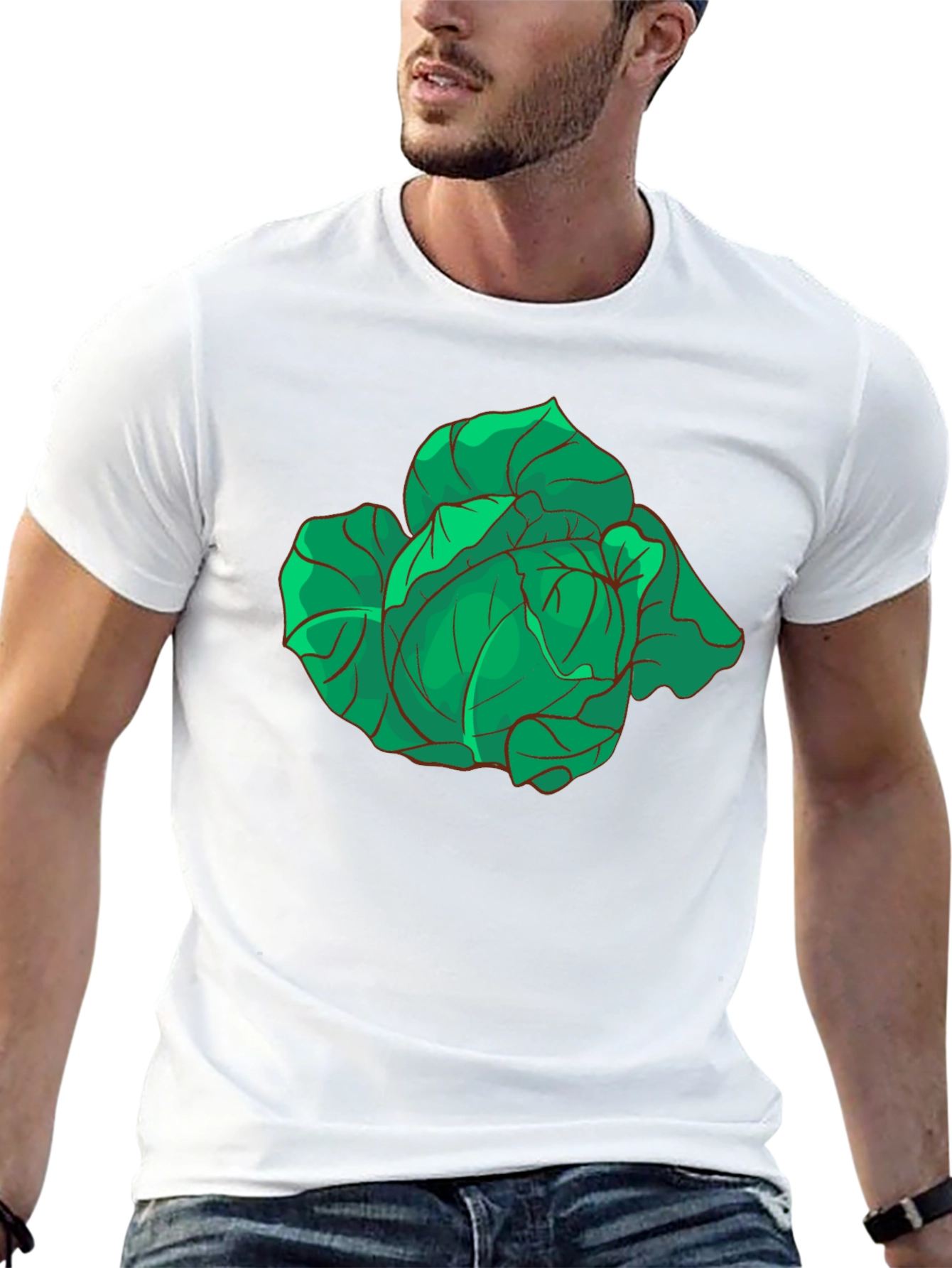 Cabbage Graphic T-Shirt - Fresh & Fun!