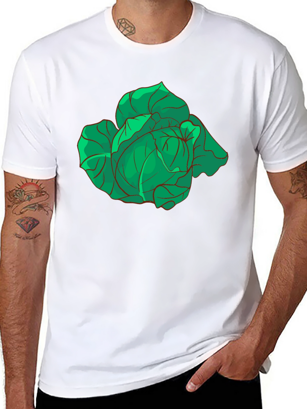 Cabbage Graphic T-Shirt - Fresh & Fun!