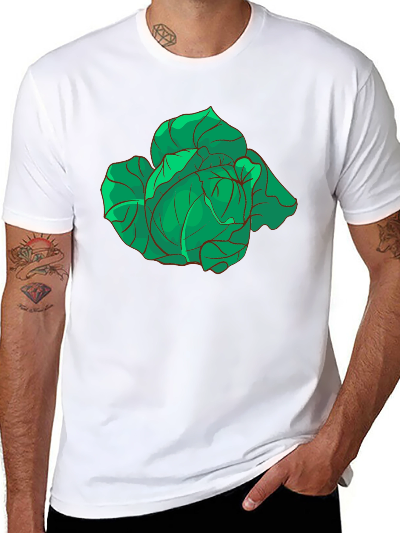 Cabbage Graphic T-Shirt - Fresh & Fun!
