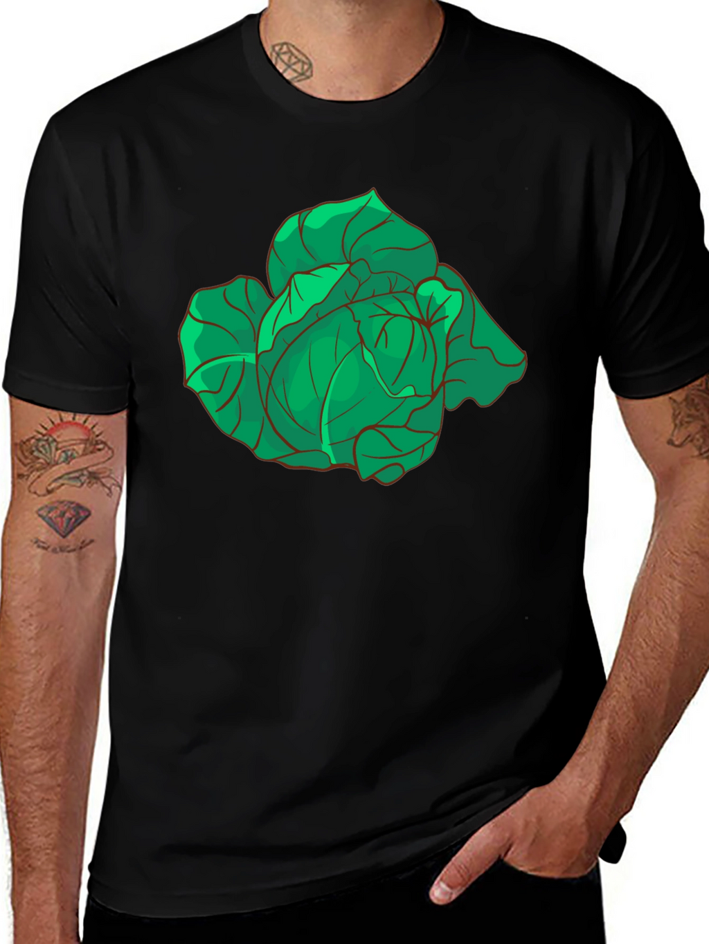 Cabbage Graphic T-Shirt - Fresh & Fun!