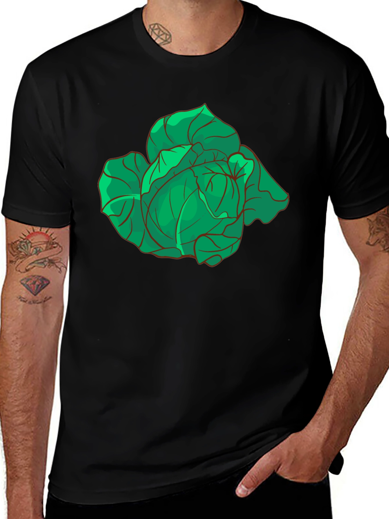 Cabbage Graphic T-Shirt - Fresh & Fun!